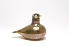 画像4: 北欧アートガラス/iittala/イッタラバード/Oiva Toikka/オイバトイッカ/Golden-Crested Kinglet/ライトブラウン (4)