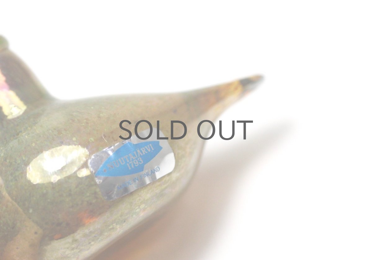 画像2: 北欧アートガラス/iittala/イッタラバード/Oiva Toikka/オイバトイッカ/Golden-Crested Kinglet/ライトブラウン (2)