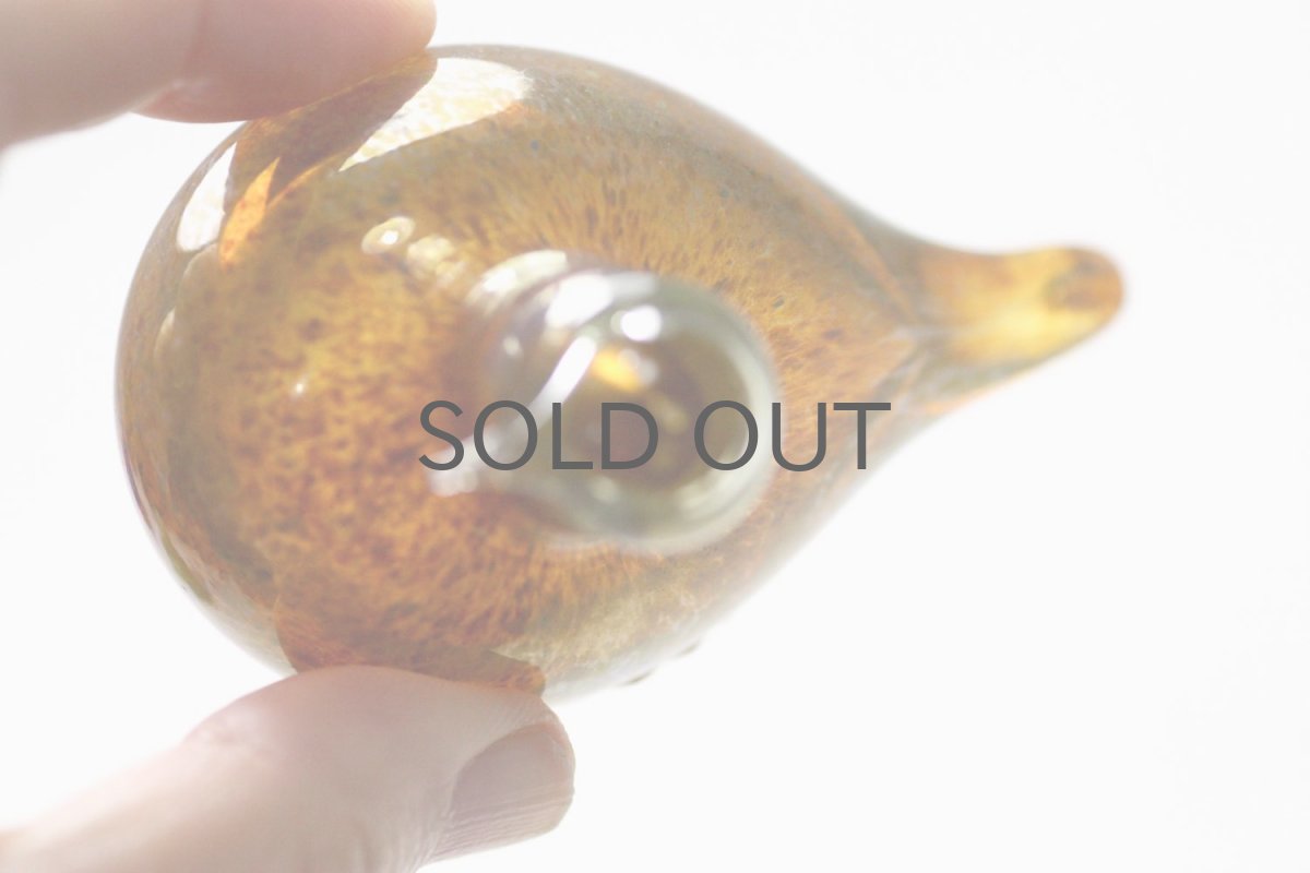 画像6: 北欧アートガラス/iittala/イッタラバード/Oiva Toikka/オイバトイッカ/Golden-Crested Kinglet/ライトブラウン (6)