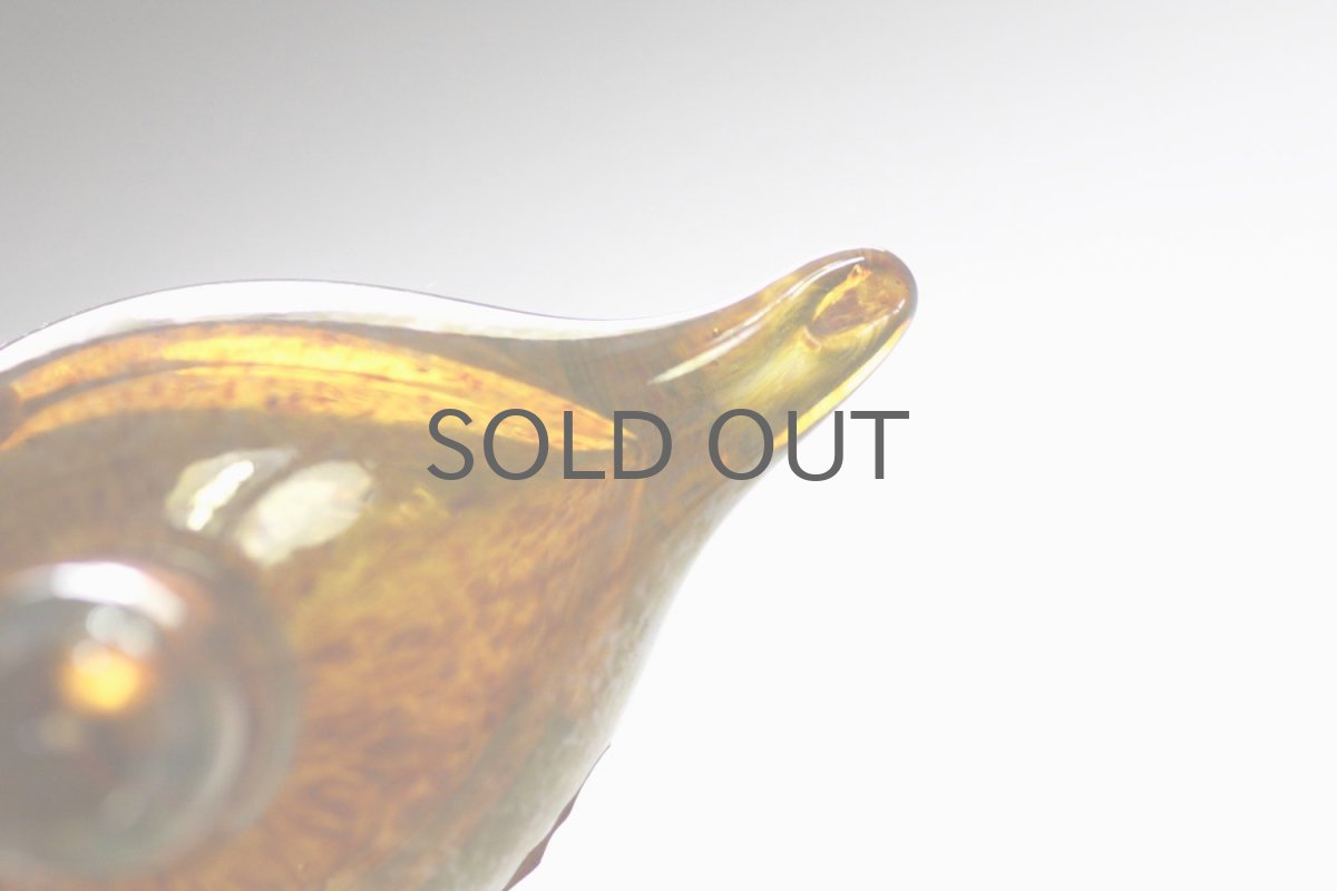 画像5: 北欧アートガラス/iittala/イッタラバード/Oiva Toikka/オイバトイッカ/Golden-Crested Kinglet/ライトブラウン (5)