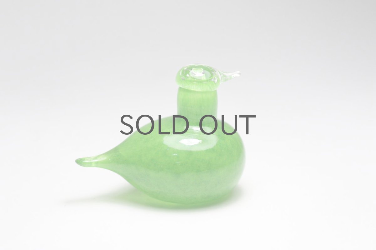 画像3: 北欧アートガラス/iittala/イッタラバード/Oiva Toikka/オイバトイッカ/Golden-Crested Kinglet/グリーン (3)