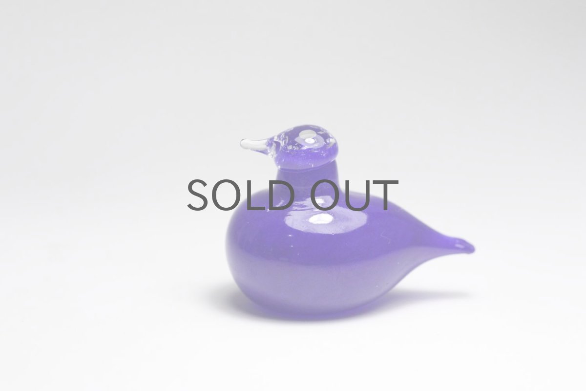 画像1: 北欧アートガラス/iittala/イッタラバード/Oiva Toikka/オイバトイッカ/Golden-Crested Kinglet/ブルー (1)
