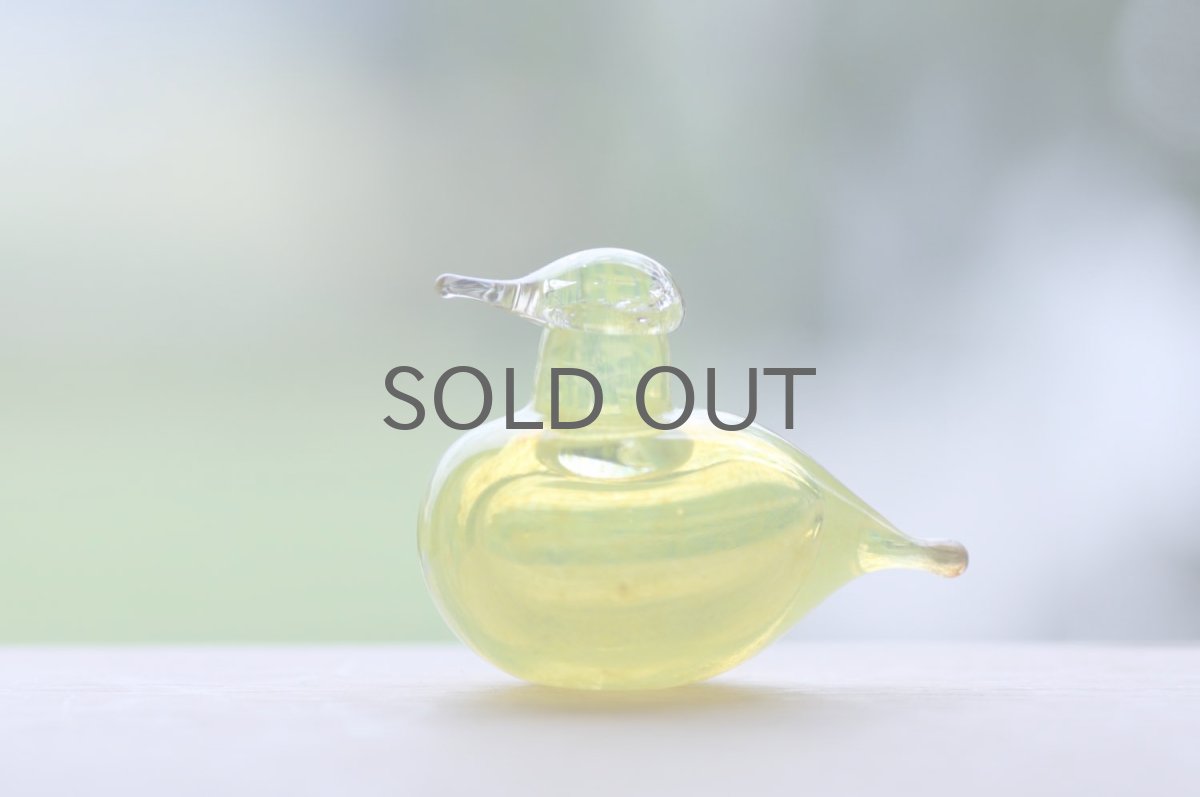 画像7: 北欧アートガラス/iittala/イッタラバード/Oiva Toikka/オイバトイッカ/Golden-Crested Kinglet/イエロー (7)