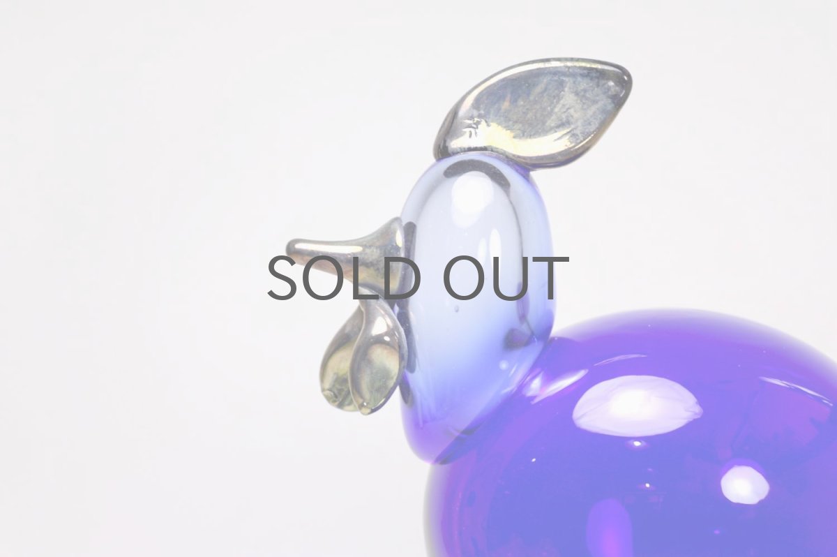 画像3: 北欧アートガラス/ビンテージガラス/Oiva Toikka/オイバ・トイッカ/iittala/イッタラ/Birds/バード/Juhlkukko/Rooster/ユフラクッコ/ルースター/ブルー×ラスタ (3)