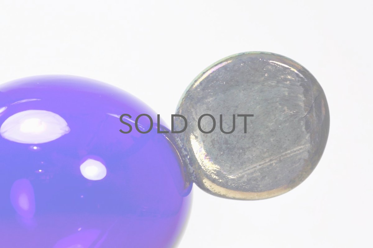 画像4: 北欧アートガラス/ビンテージガラス/Oiva Toikka/オイバ・トイッカ/iittala/イッタラ/Birds/バード/Juhlkukko/Rooster/ユフラクッコ/ルースター/ブルー×ラスタ (4)