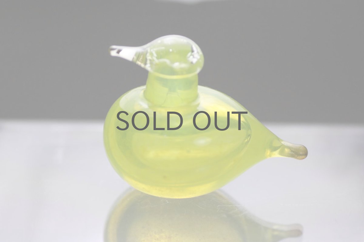 画像6: 北欧アートガラス/iittala/イッタラバード/Oiva Toikka/オイバトイッカ/Golden-Crested Kinglet/イエロー (6)