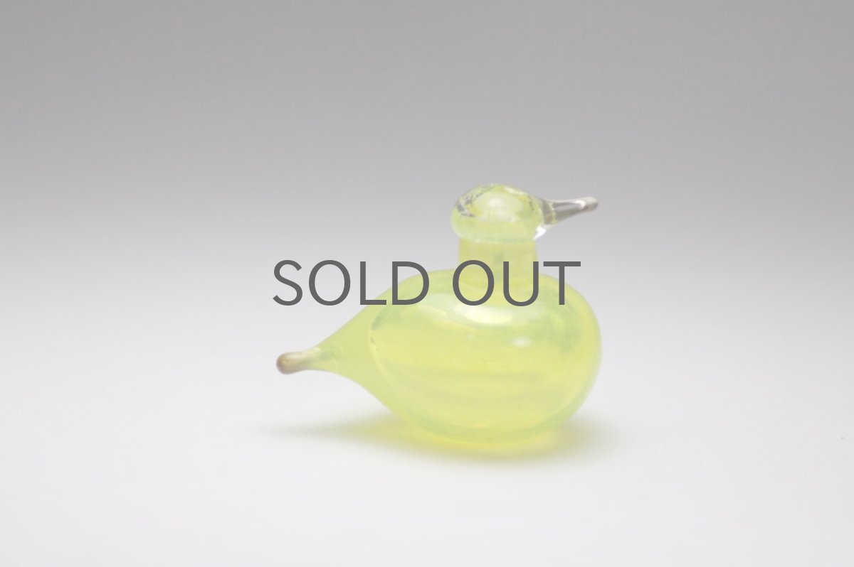 画像2: 北欧アートガラス/iittala/イッタラバード/Oiva Toikka/オイバトイッカ/Golden-Crested Kinglet/イエロー (2)