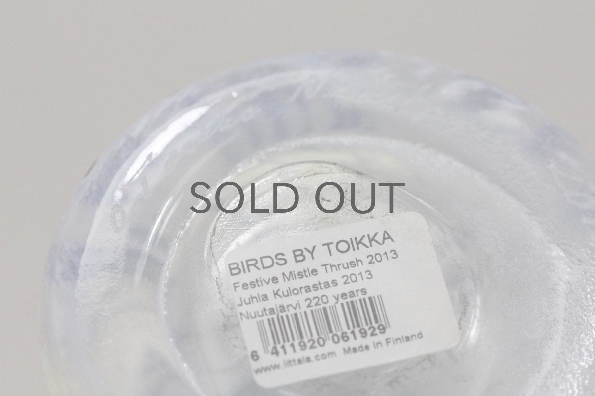 画像9: 北欧アートガラス/ビンテージガラス/Oiva Toikka/オイバ・トイッカ/iittala/イッタラ/Birds/バード/Festive Mistle Thrush/限定220体 (9)