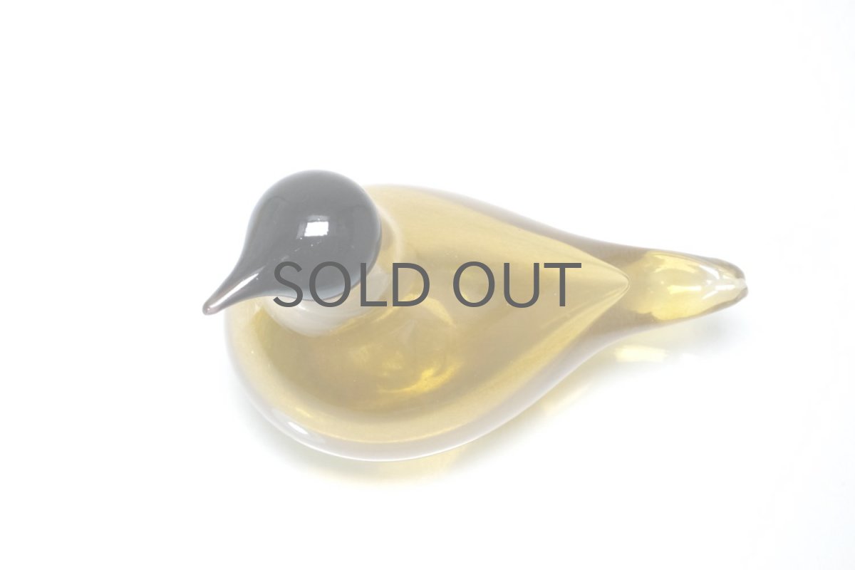 画像5: 北欧アートガラス/Nuutajarvi/ヌータヤルヴィ/iittala/イッタラバード/Oiva Toikka/オイバトイッカ/2001-03年/Chiffchaff (5)