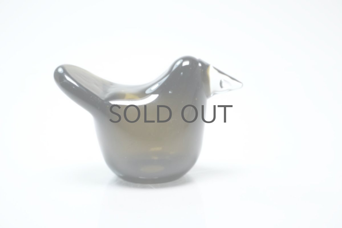 画像4: 北欧アートガラス/ビンテージガラス/Oiva Toikka/オイバ・トイッカ/Nuutajarvi/ヌータヤルヴィ/Sieppo/シエッポ/1972年初期/オリーブグリーン (4)