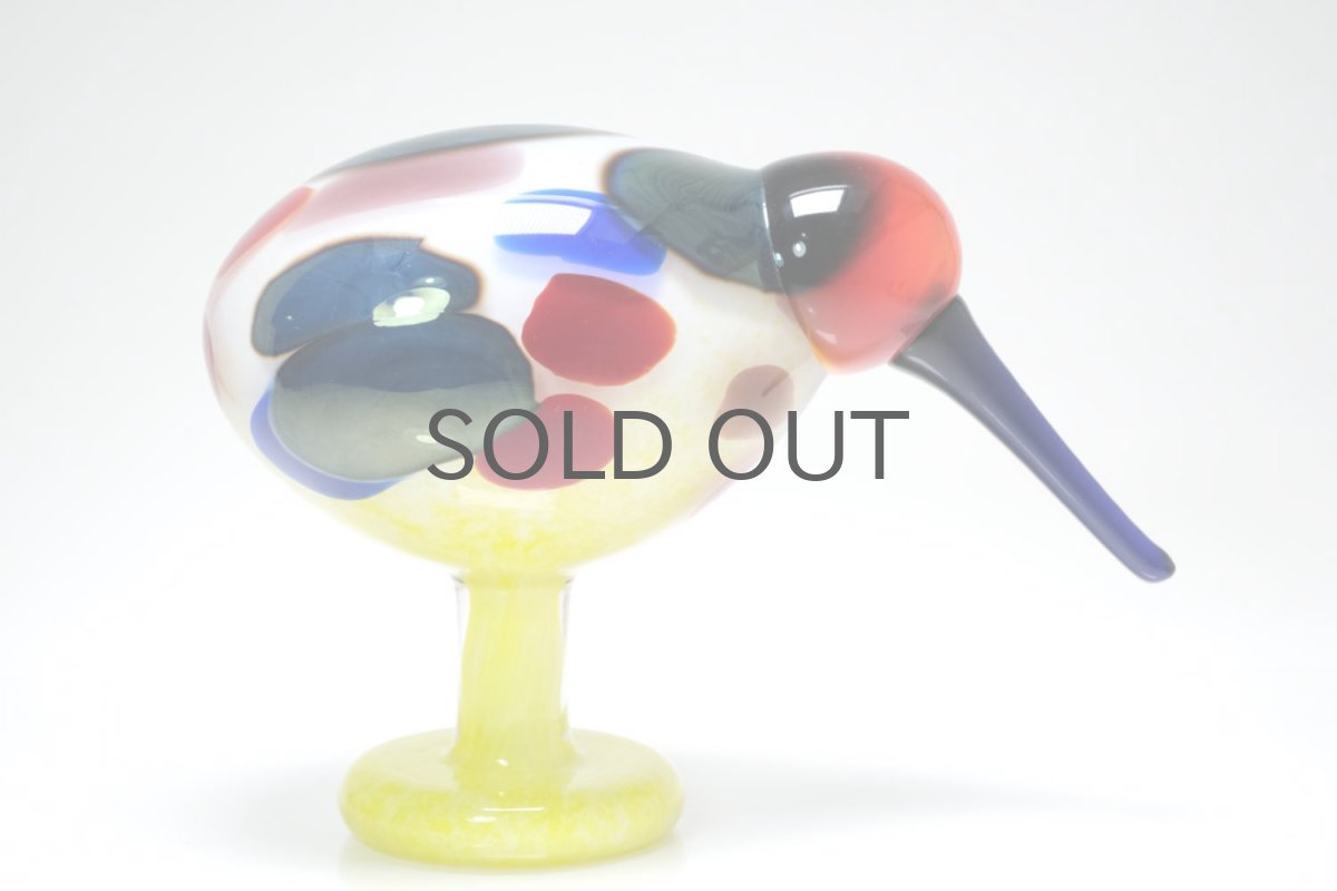 画像4: 北欧アートガラス/ビンテージガラス/Oiva Toikka/オイバトイッカ/NUUTAJARVI/iittala/イッタラ/Birds/バード/Jalokiwi/Jewelled Kiwi/ジュエルドキウイ/委託品 (4)