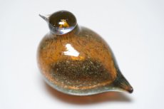 画像2: 北欧アートガラス/iittala/イッタラバード/Oiva Toikka/オイバトイッカ/Golden-Crested Kinglet/半透明ラスタ/No.1 (2)