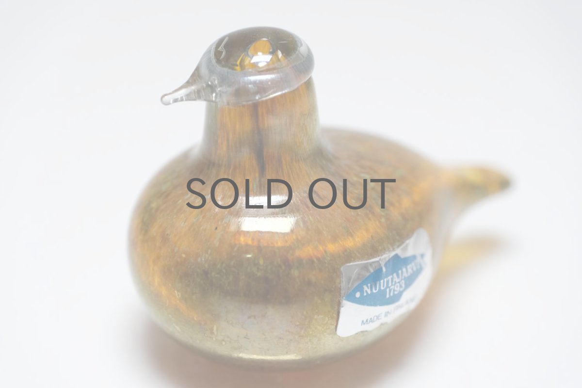 画像2: 北欧アートガラス/iittala/イッタラバード/Oiva Toikka/オイバトイッカ/Golden-Crested Kinglet/半透明ラスタ/No.3 (2)