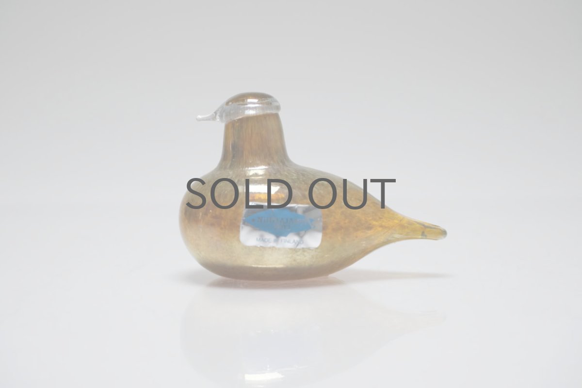 画像1: 北欧アートガラス/iittala/イッタラバード/Oiva Toikka/オイバトイッカ/Golden-Crested Kinglet/半透明ラスタ/No.3 (1)