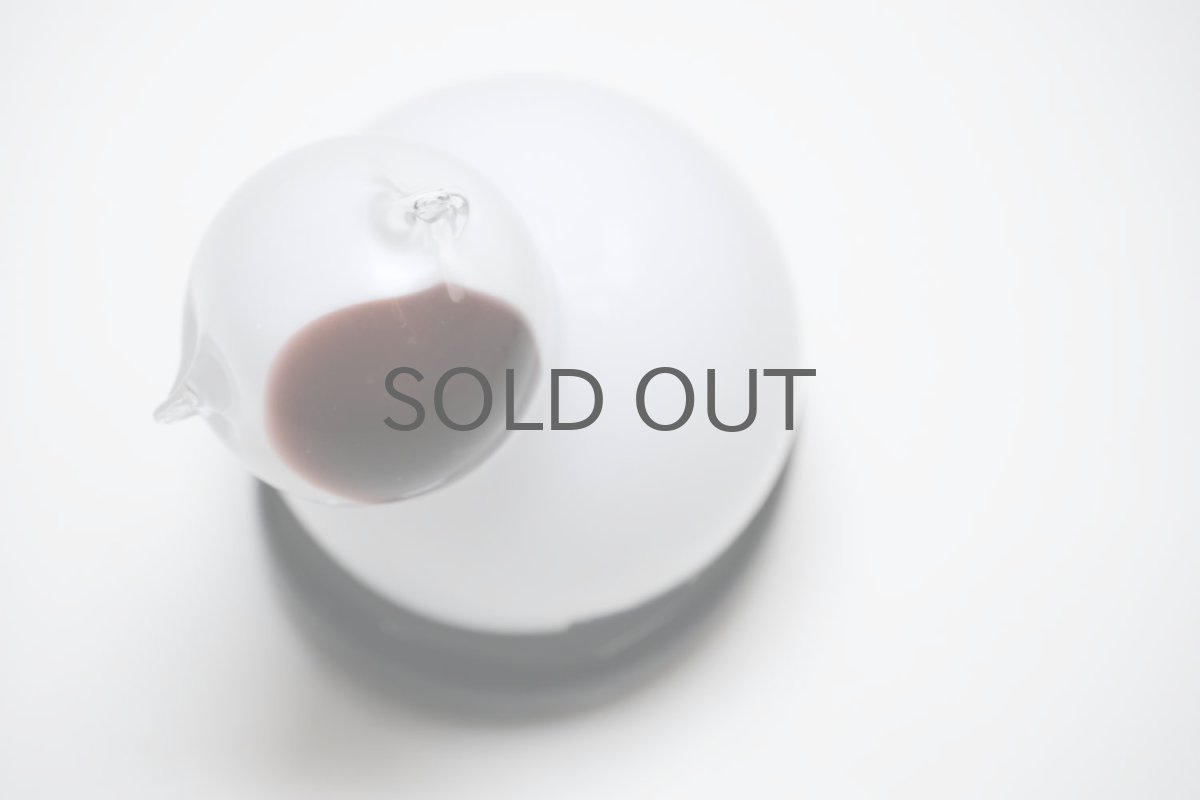 画像6: 北欧アートガラス/ビンテージガラス/Inkeri Toikka/インケリ・トイッカ/Kissa/ネコ/ホワイト＆ボルドー (6)