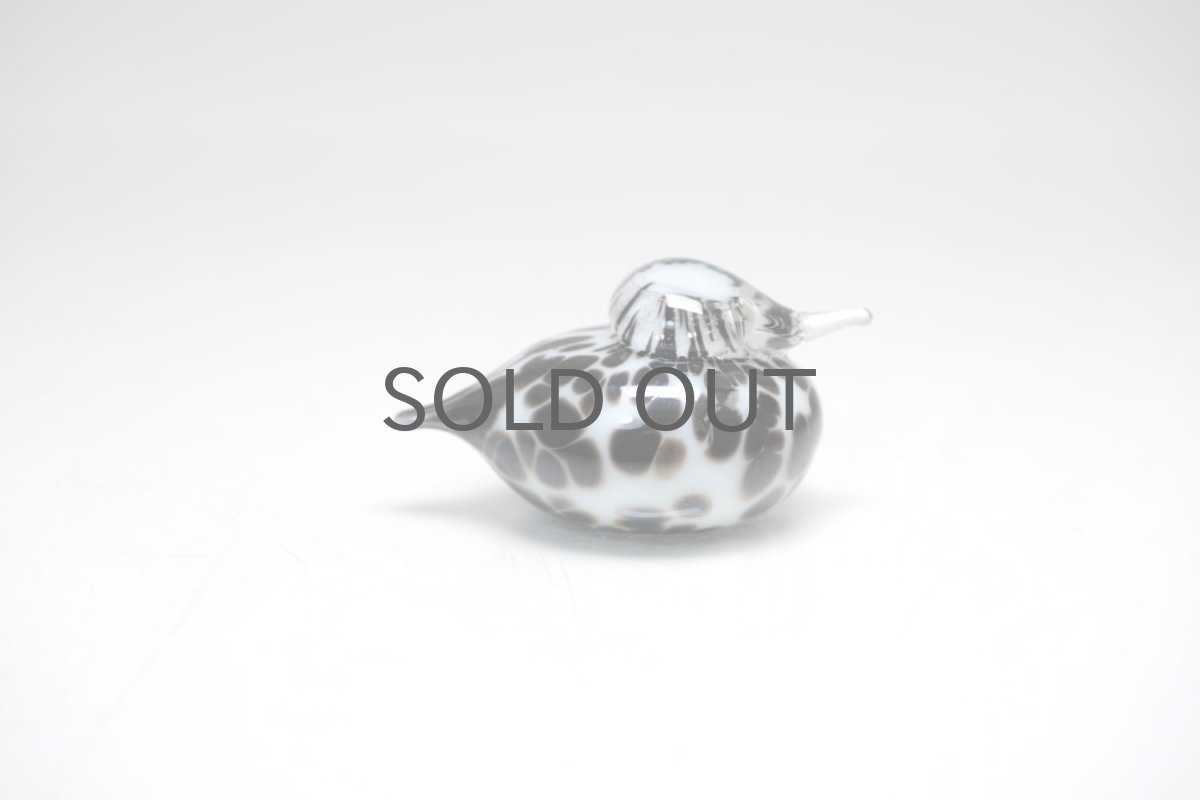 画像2: 北欧アートガラス/iittala/イッタラバード/Oiva Toikka/オイバトイッカ/Small GoldCrest/スモールゴールドクレストよりも小さな小鳥/ホワイト&斑点/No.2 (2)