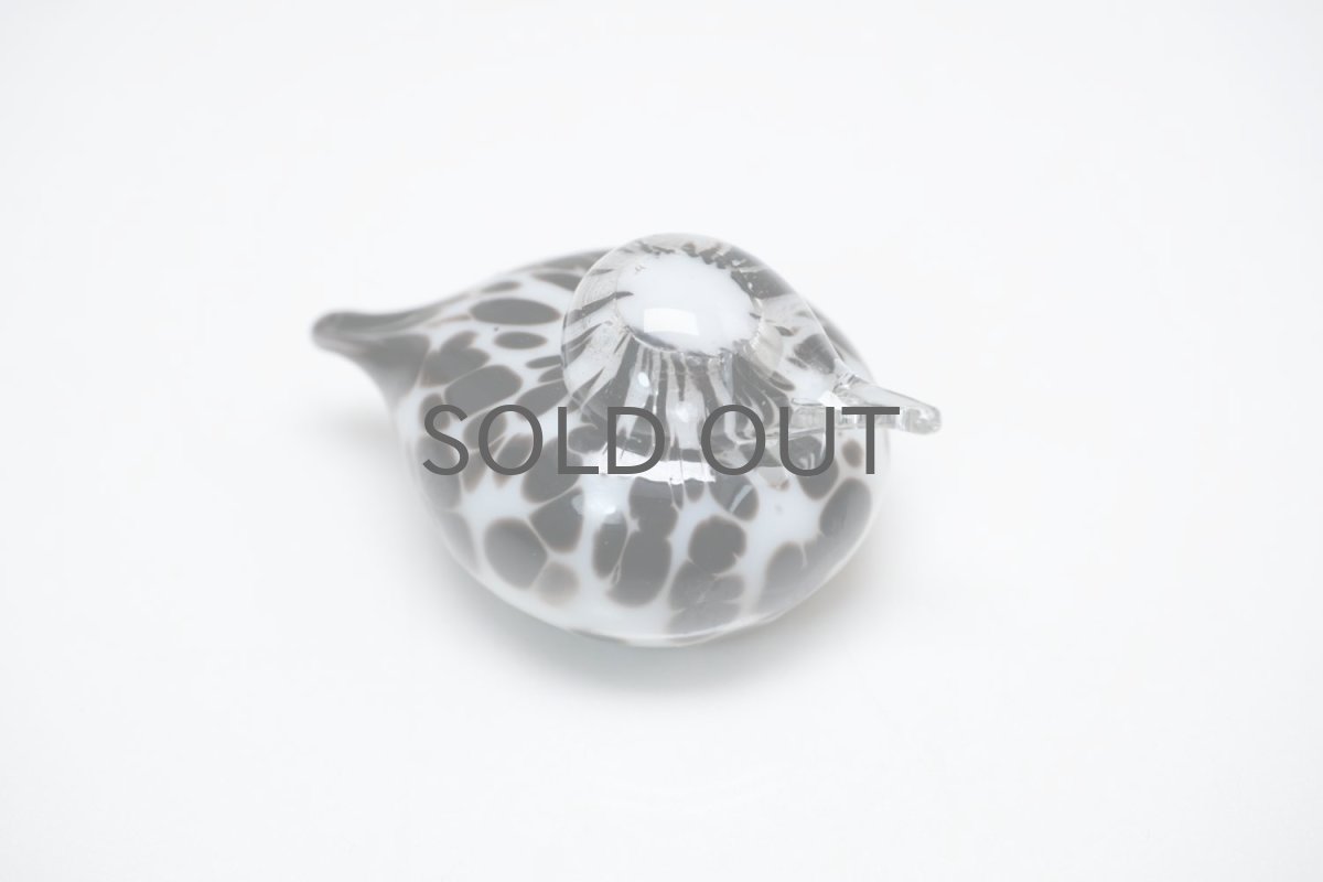 画像3: 北欧アートガラス/iittala/イッタラバード/Oiva Toikka/オイバトイッカ/Small GoldCrest/スモールゴールドクレストよりも小さな小鳥/ホワイト&斑点/No.2 (3)