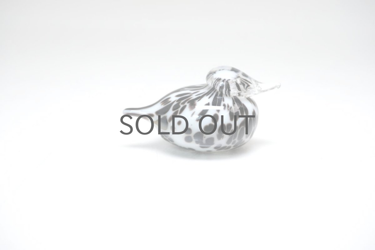 画像2: 北欧アートガラス/iittala/イッタラバード/Oiva Toikka/オイバトイッカ/Small GoldCrest/スモールゴールドクレストよりも小さな小鳥/ホワイト&斑点/No.3 (2)