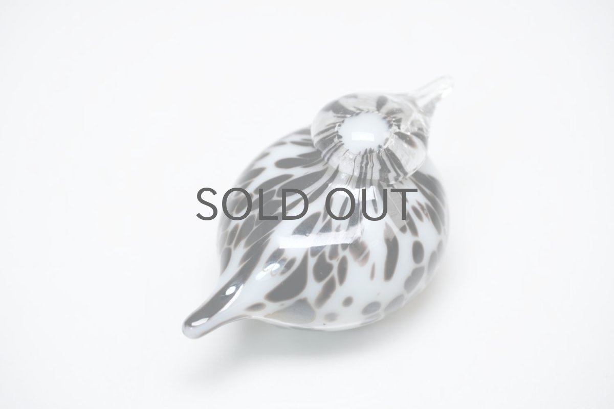 画像3: 北欧アートガラス/iittala/イッタラバード/Oiva Toikka/オイバトイッカ/Small GoldCrest/スモールゴールドクレストよりも小さな小鳥/ホワイト&斑点/No.3 (3)