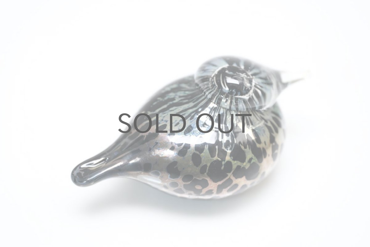 画像5: 北欧アートガラス/iittala/イッタラバード/Oiva Toikka/オイバトイッカ/Small GoldCrest/スモールゴールドクレストよりも小さな小鳥/ラスタ&ブラック斑点/No.3 (5)