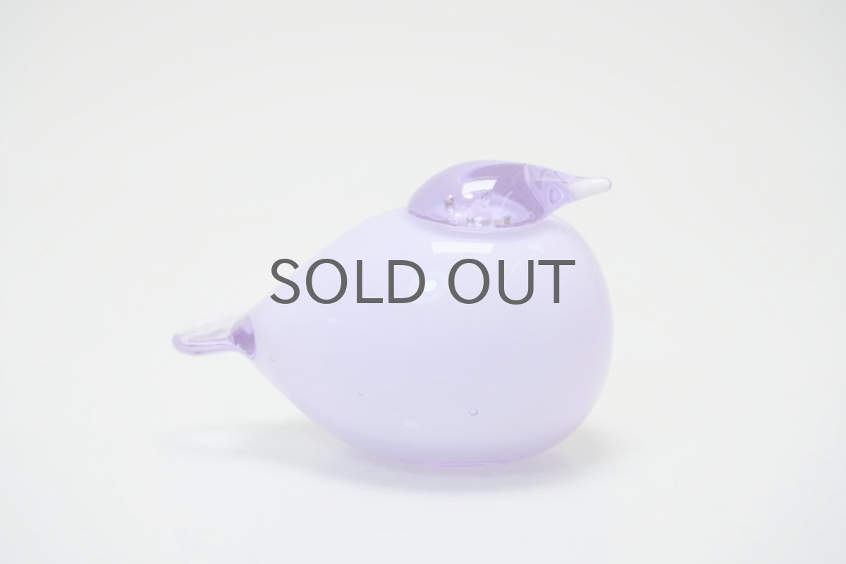 画像2: 北欧アートガラス/ビンテージガラス/Oiva Toikka/オイバ・トイッカ/Nuutajarvi/ヌータヤルヴィ/Puffball/パフボール/ライラック (2)