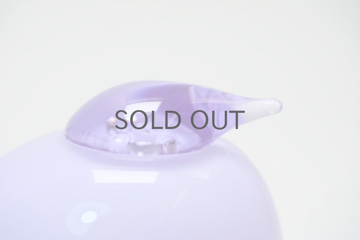 画像3: 北欧アートガラス/ビンテージガラス/Oiva Toikka/オイバ・トイッカ/Nuutajarvi/ヌータヤルヴィ/Puffball/パフボール/ライラック (3)