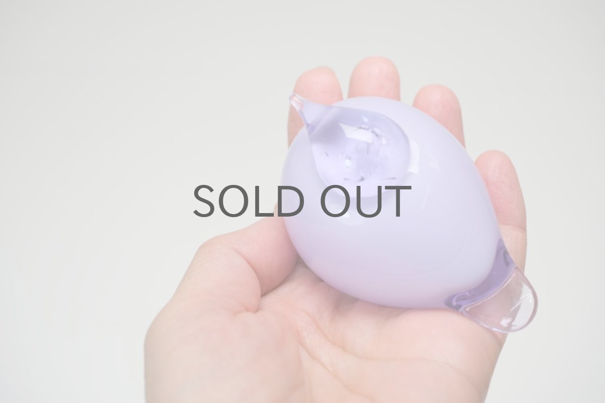 画像7: 北欧アートガラス/ビンテージガラス/Oiva Toikka/オイバ・トイッカ/Nuutajarvi/ヌータヤルヴィ/Puffball/パフボール/ライラック (7)