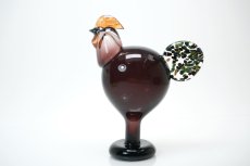 画像1: 北欧アートガラス/ビンテージガラス/Oiva Toikka/オイバ・トイッカ/iittala/イッタラ/Birds/バード/Kukko/Rooster/ルースター/1998年 (1)