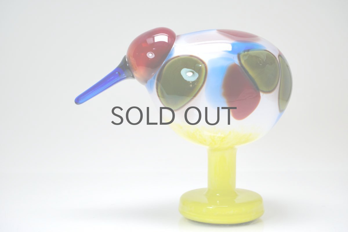 画像1: 北欧アートガラス/ビンテージガラス/Oiva Toikka/オイバトイッカ/NUUTAJARVI/iittala/イッタラ/Birds/バード/Jalokiwi/Jewelled Kiwi/ジュエルドキウイ (1)