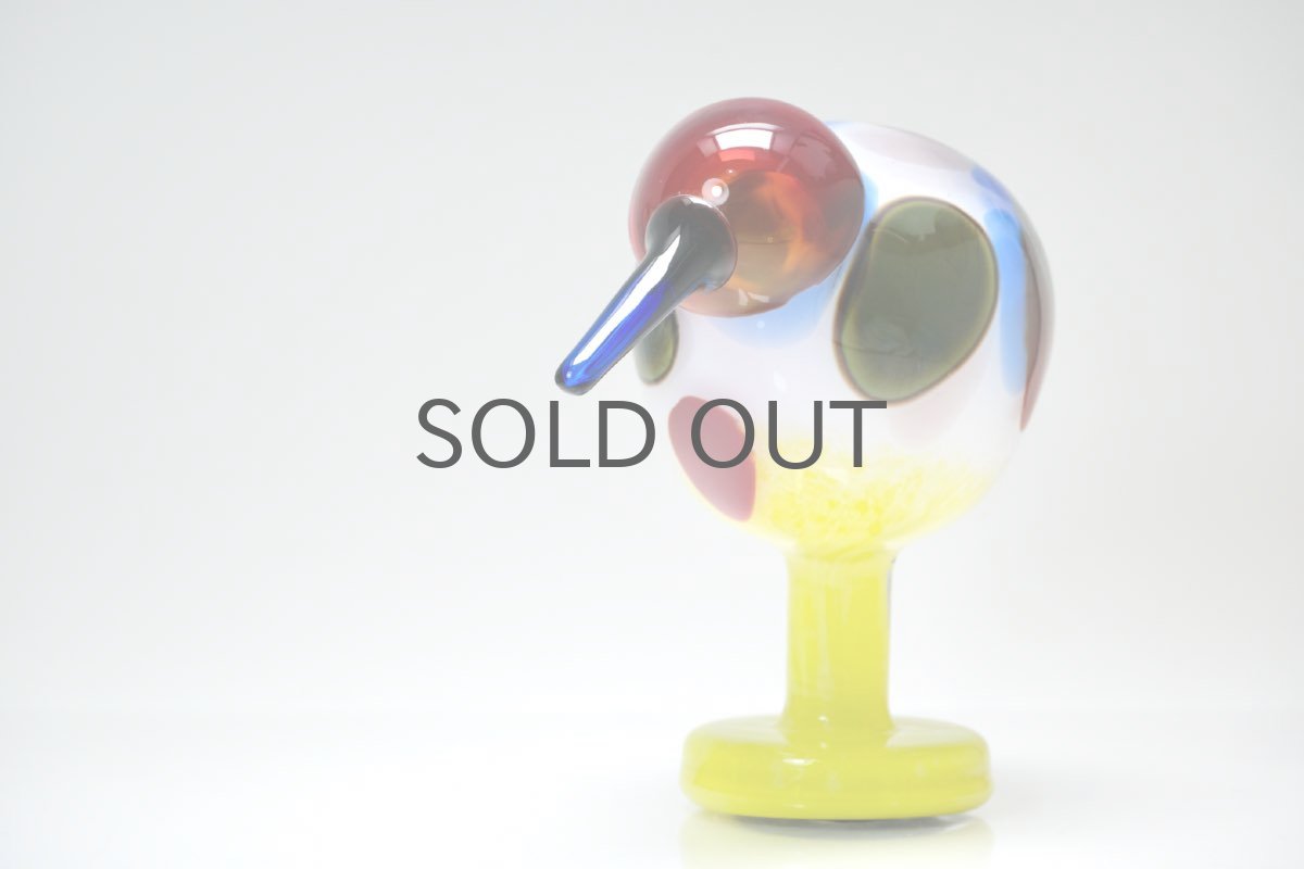 画像2: 北欧アートガラス/ビンテージガラス/Oiva Toikka/オイバトイッカ/NUUTAJARVI/iittala/イッタラ/Birds/バード/Jalokiwi/Jewelled Kiwi/ジュエルドキウイ (2)