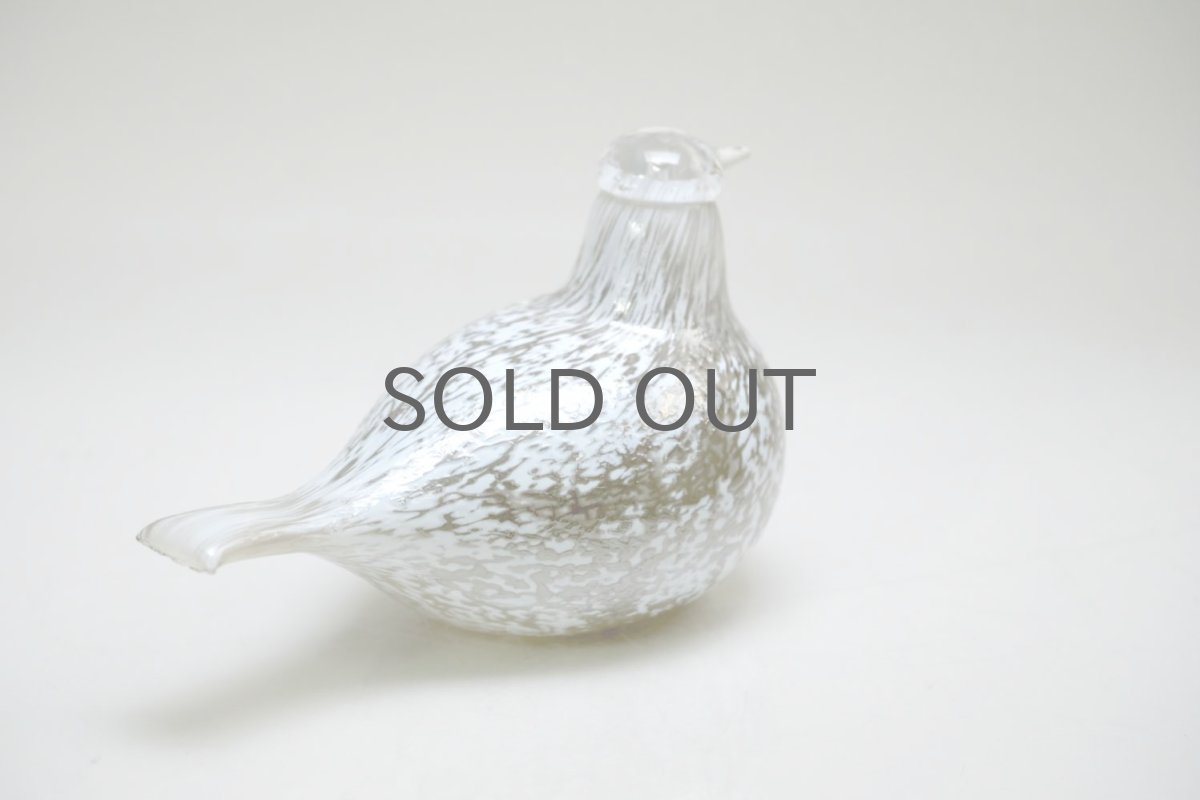 画像5: 北欧アートガラス/iittala/イッタラバード/Oiva Toikka/オイバトイッカ/ホワイト&シルバーバード/Small (5)