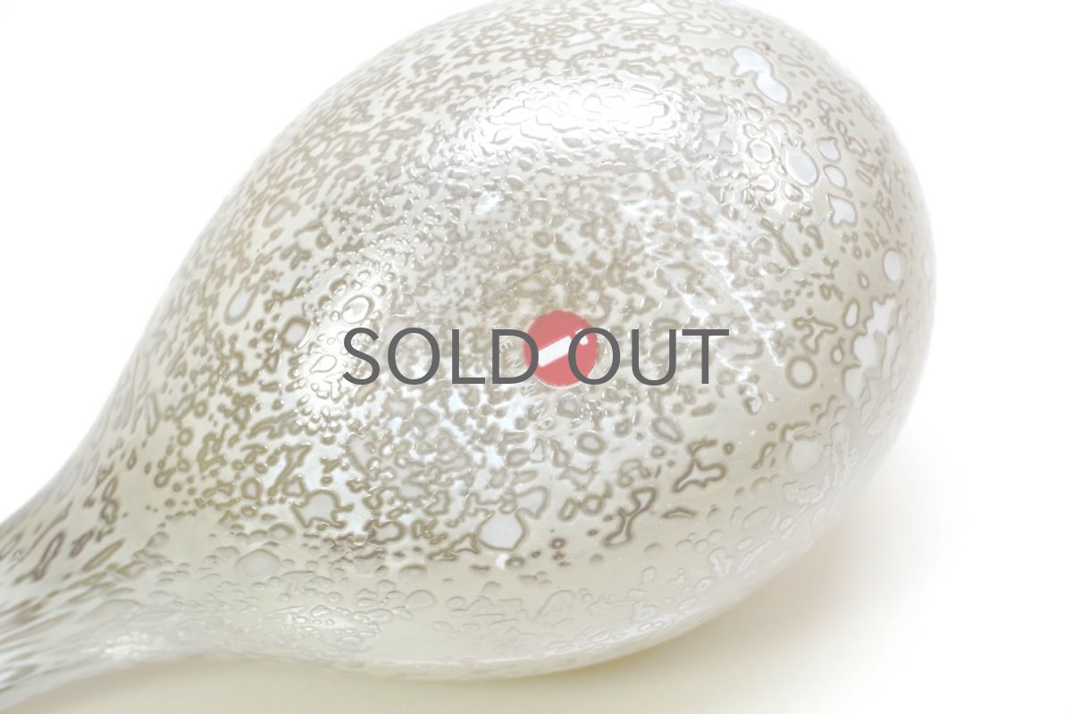 画像9: 北欧アートガラス/iittala/イッタラバード/Oiva Toikka/オイバトイッカ/ホワイト&アイスグレー斑バード/Pikkuriekko/Small Willow Grouse (9)