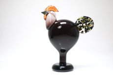 画像1: 北欧アートガラス/ビンテージガラス/Oiva Toikka/オイバ・トイッカ/iittala/イッタラ/Birds/バード/Kukko/Rooster/ルースター/1998年 (1)