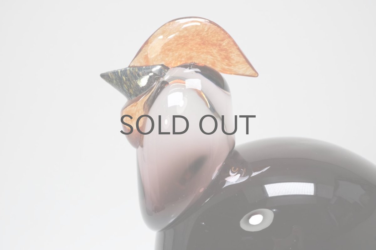 画像2: 北欧アートガラス/ビンテージガラス/Oiva Toikka/オイバ・トイッカ/iittala/イッタラ/Birds/バード/Kukko/Rooster/ルースター/1998年 (2)