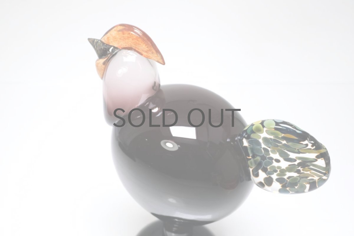 画像9: 北欧アートガラス/ビンテージガラス/Oiva Toikka/オイバ・トイッカ/iittala/イッタラ/Birds/バード/Kukko/Rooster/ルースター/1998年 (9)