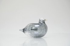 画像5: 北欧アートガラス/iittala/イッタラバード/Oiva Toikka/オイバトイッカ/Golden-Crested Kinglet/透明グレー (5)