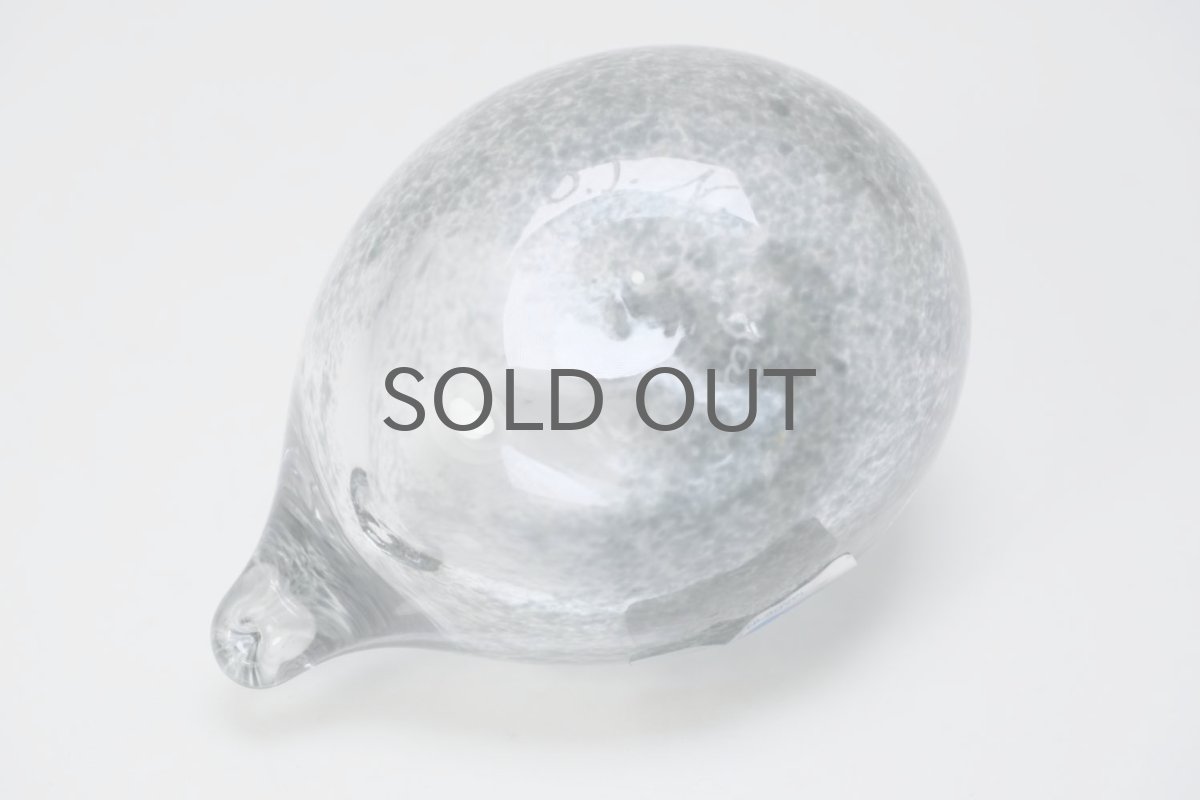 画像6: 北欧アートガラス/iittala/イッタラバード/Oiva Toikka/オイバトイッカ/Golden-Crested Kinglet/透明グレー (6)