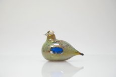 画像1: 北欧アートガラス/iittala/イッタラバード/Oiva Toikka/オイバトイッカ/Golden-Crested Kinglet/半透明ラスタ (1)