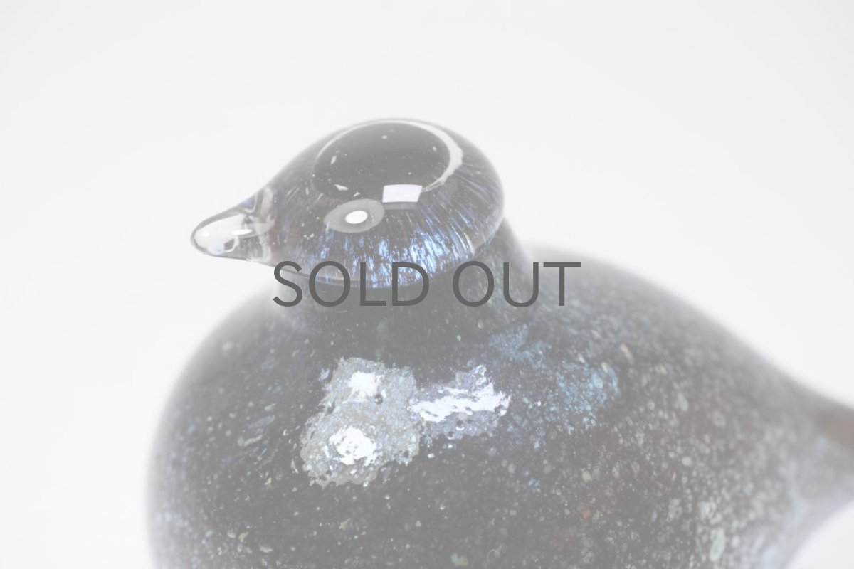 画像3: 北欧アートガラス/iittala/イッタラバード/Oiva Toikka/オイバトイッカ/Golden-Crested Kinglet/ダークボディ&シルバーラスタ (3)