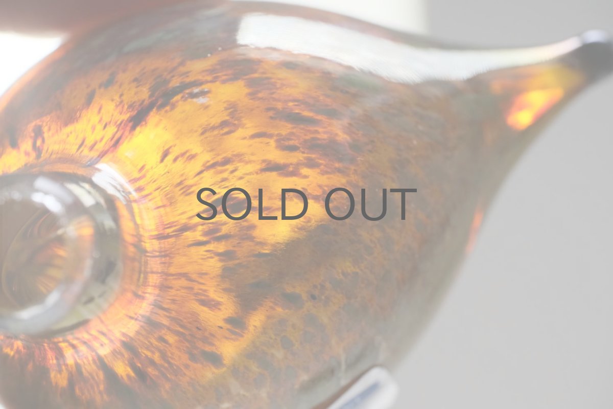 画像3: 北欧アートガラス/iittala/イッタラバード/Oiva Toikka/オイバトイッカ/Golden-Crested Kinglet/半透明ラスタ (3)