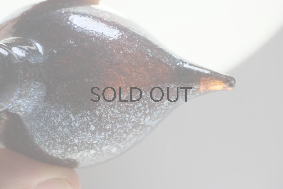 画像6: 北欧アートガラス/iittala/イッタラバード/Oiva Toikka/オイバトイッカ/Golden-Crested Kinglet/ダークボディ&シルバーラスタ (6)