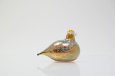 画像5: 北欧アートガラス/iittala/イッタラバード/Oiva Toikka/オイバトイッカ/Golden-Crested Kinglet/半透明ラスタ (5)