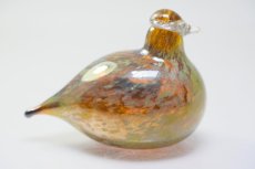 画像4: 北欧アートガラス/iittala/イッタラバード/Oiva Toikka/オイバトイッカ/Golden-Crested Kinglet/半透明ラスタ (4)