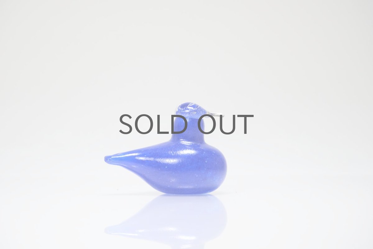 画像3: 北欧アートガラス/iittala/イッタラバード/Oiva Toikka/オイバトイッカ/Golden-Crested Kinglet/ブルー (3)