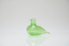 画像1: 北欧アートガラス/iittala/イッタラバード/Oiva Toikka/オイバトイッカ/Golden-Crested Kinglet/ライムグリーン (1)