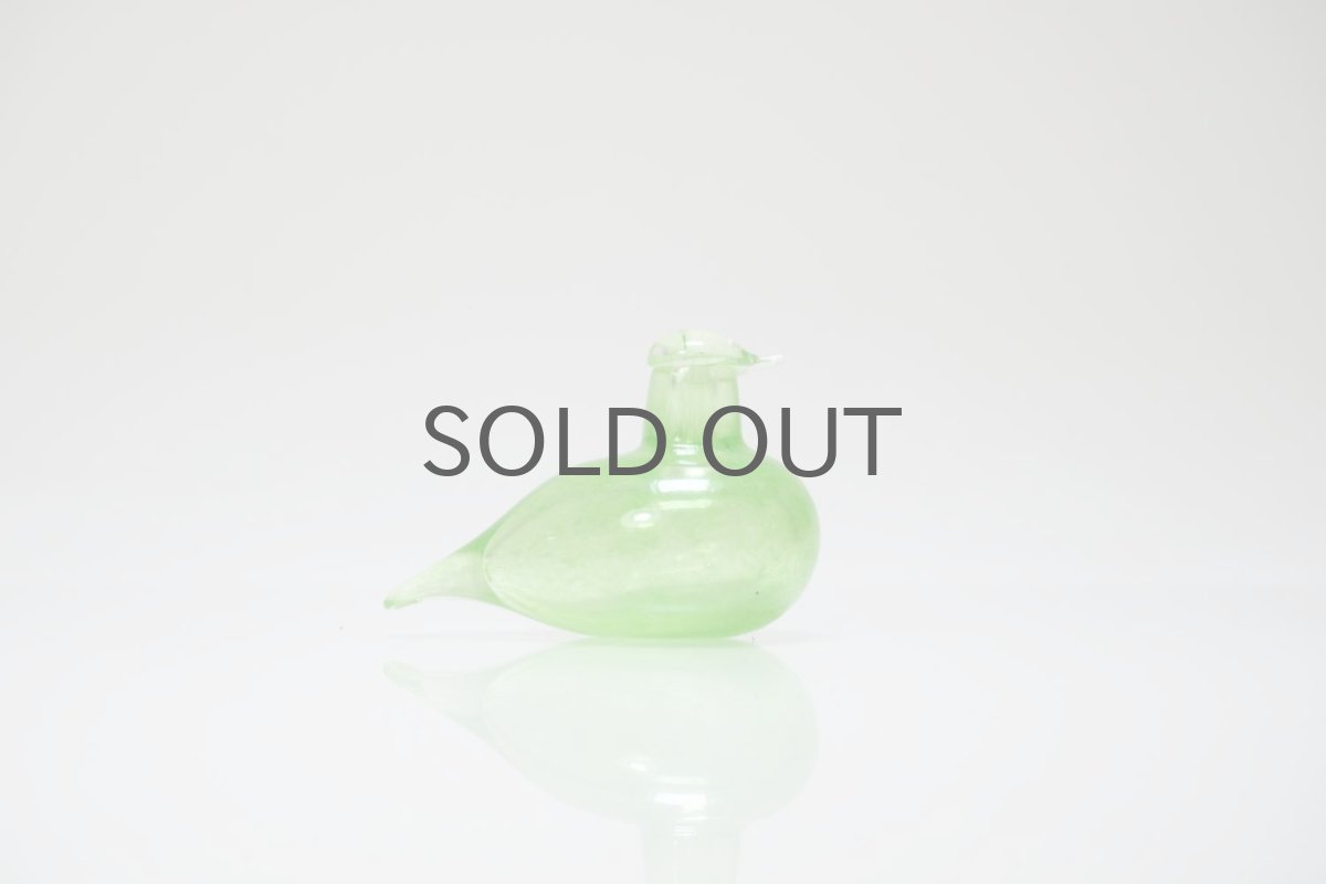 画像3: 北欧アートガラス/iittala/イッタラバード/Oiva Toikka/オイバトイッカ/Golden-Crested Kinglet/ライムグリーン (3)