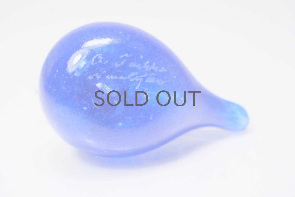 画像5: 北欧アートガラス/iittala/イッタラバード/Oiva Toikka/オイバトイッカ/Golden-Crested Kinglet/ブルー (5)