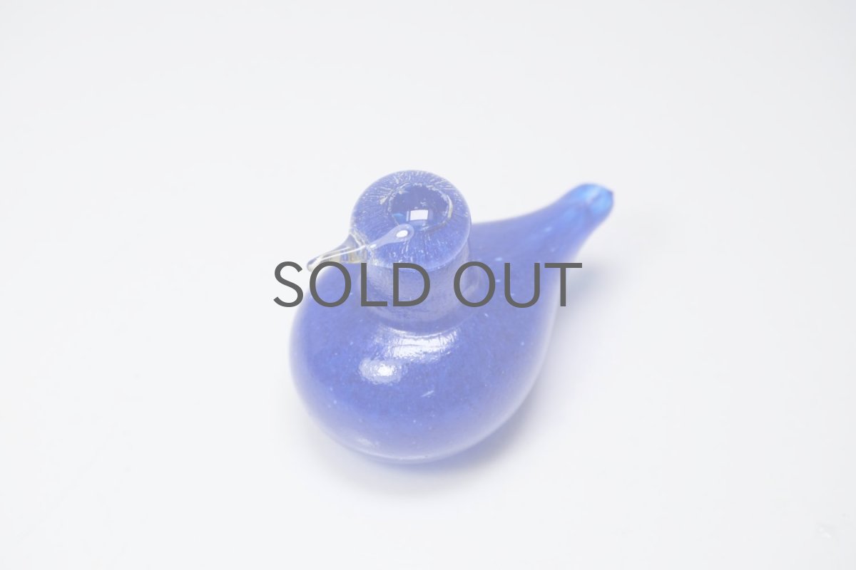 画像4: 北欧アートガラス/iittala/イッタラバード/Oiva Toikka/オイバトイッカ/Golden-Crested Kinglet/ブルー (4)