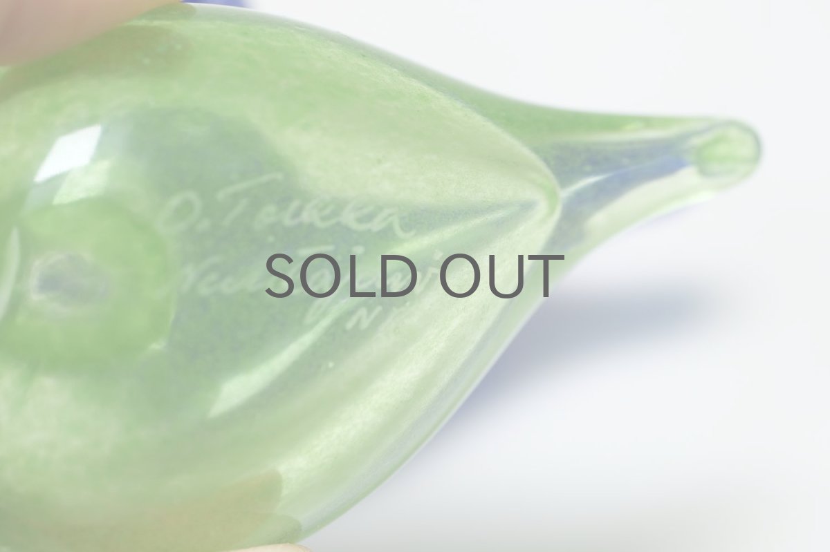 画像7: 北欧アートガラス/iittala/イッタラバード/Oiva Toikka/オイバトイッカ/Golden-Crested Kinglet/ライムグリーン (7)