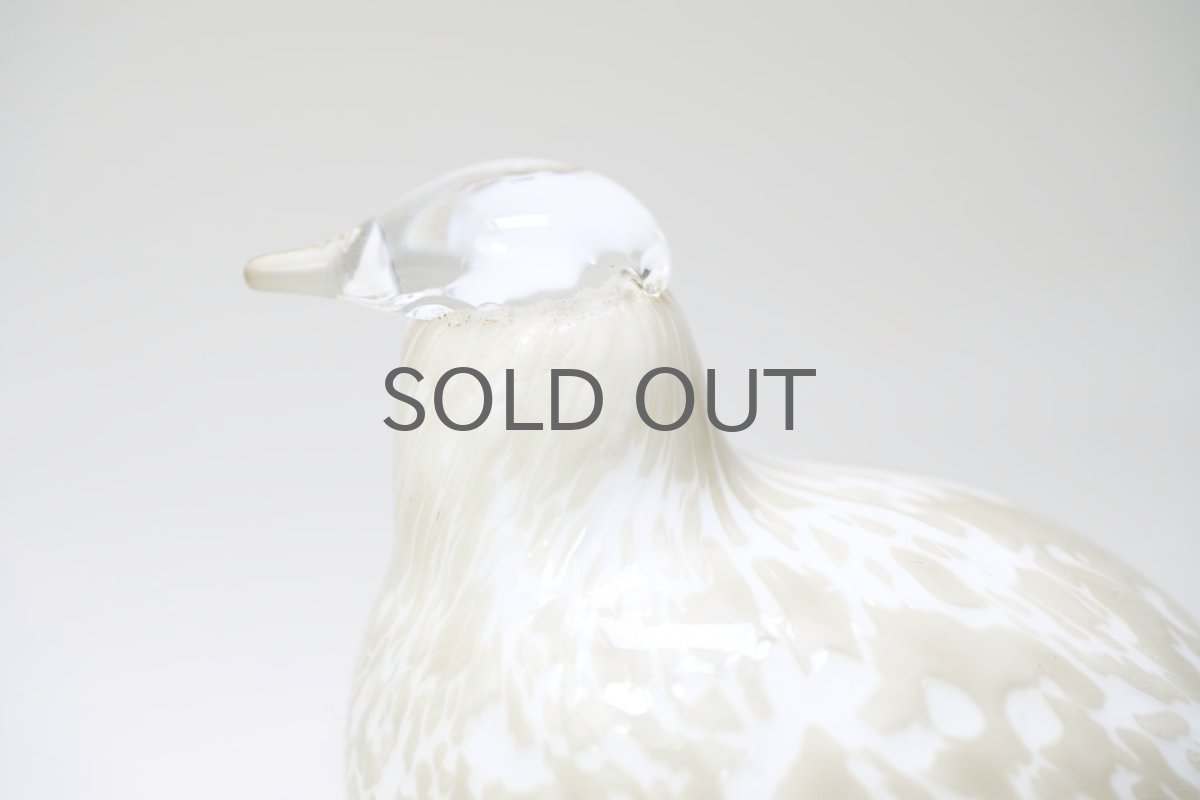 画像2: 北欧アートガラス/ビンテージガラス/Oiva Toikka/オイバ・トイッカ/イッタラ/Birds/バード/Kiiruna/キルナ/Ptarmigan/雷鳥 (2)